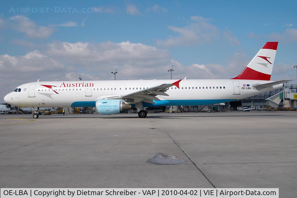 OE-LBA, 1995 Airbus A321-111 C/N 552, Austrian Airlines Airbus A321