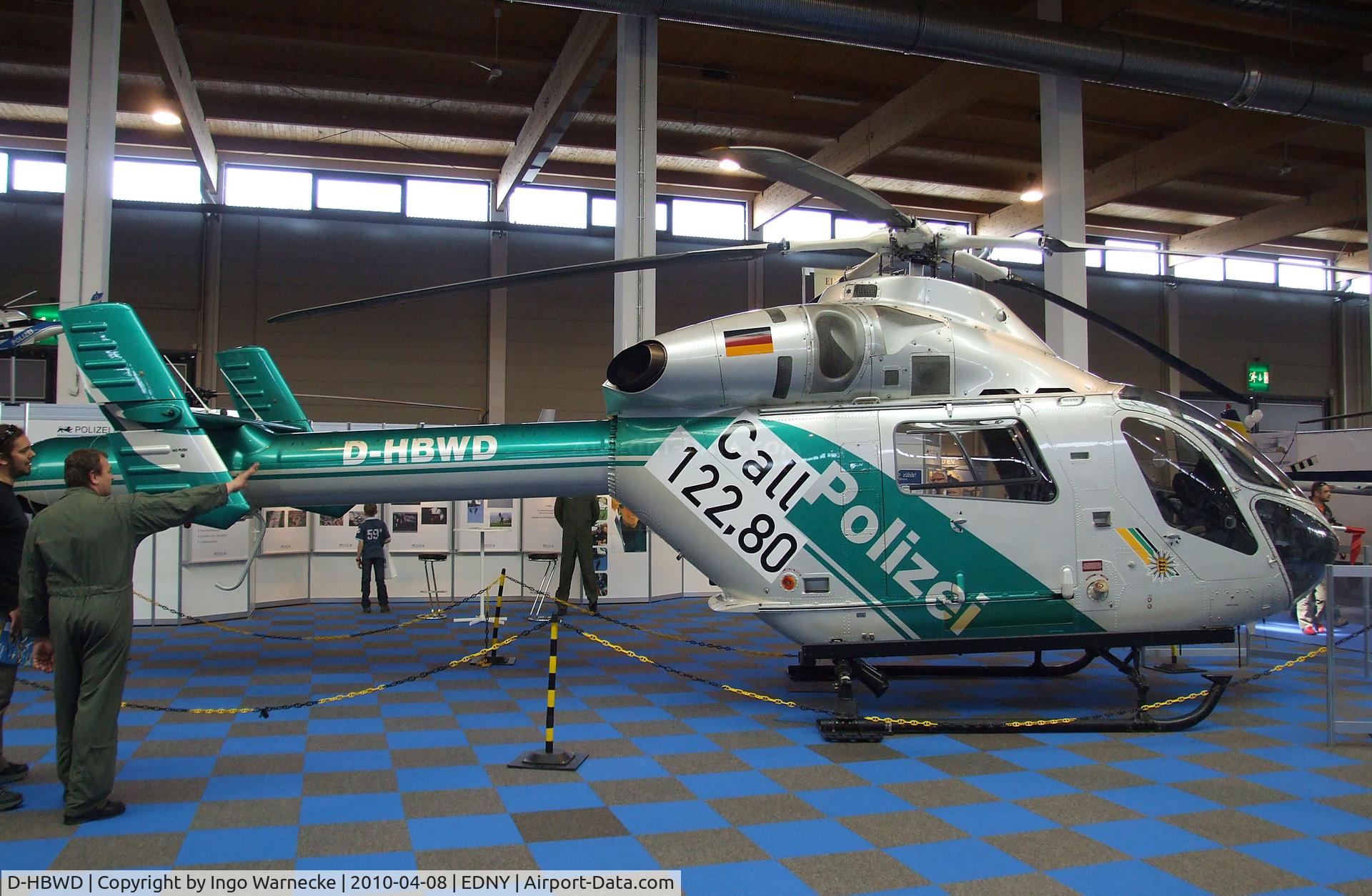 D-HBWD, 2001 MD Helicopters MD-900 Explorer C/N 900-00096, McDonnell Douglas  MD-900 Explorer of the Baden-Württemberg police at the AERO 2010, Friedrichshafen
