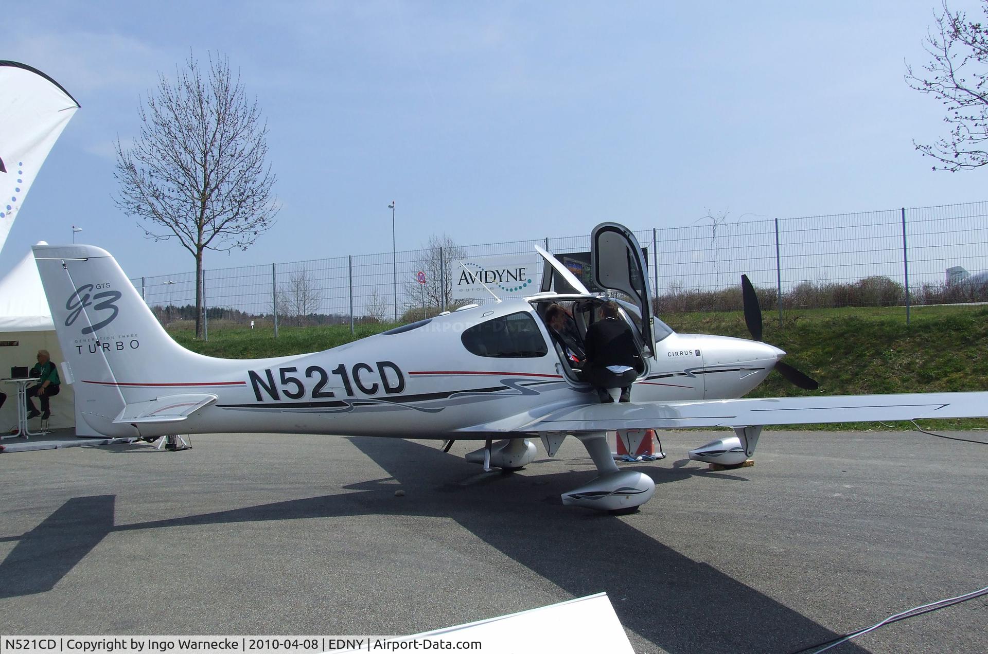 N521CD, 2007 Cirrus SR22 G3 GTS Turbo C/N 2441, Cirrus SR22G3 GTS Turbo at the AERO 2010, Friedrichshafen