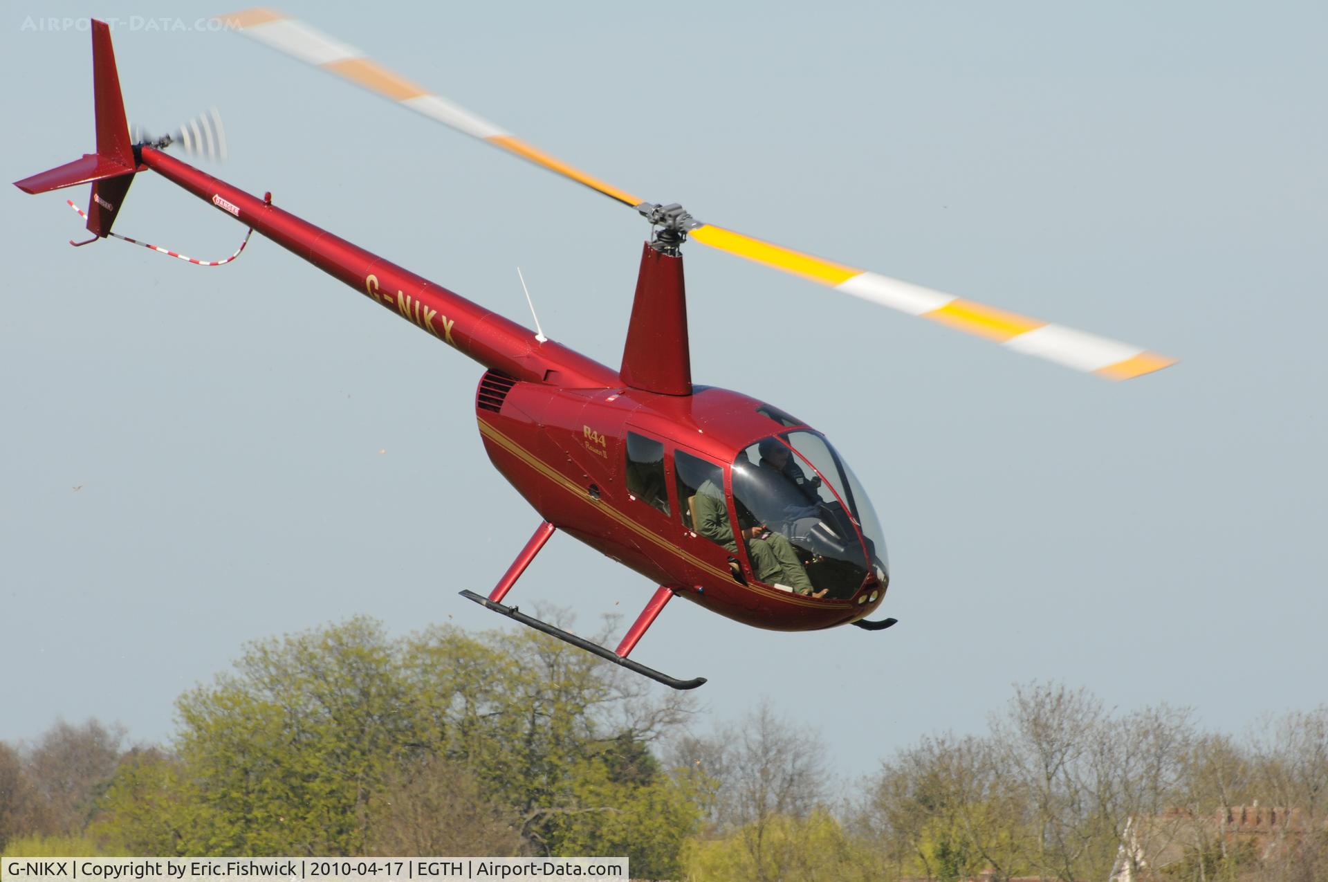 G-NIKX, 2008 Robinson R44 Raven II C/N 12306, 43. G-NIKX at Shuttleworth (Old Warden) Aerodrome.