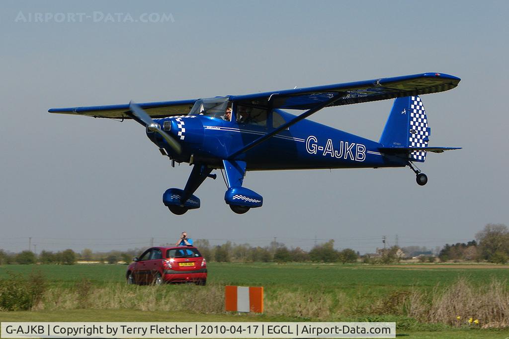 G-AJKB, 1946 Luscombe 8E Silvaire C/N 3058, Immaculate Luscombe 8E landing at Fenland on Runway 26