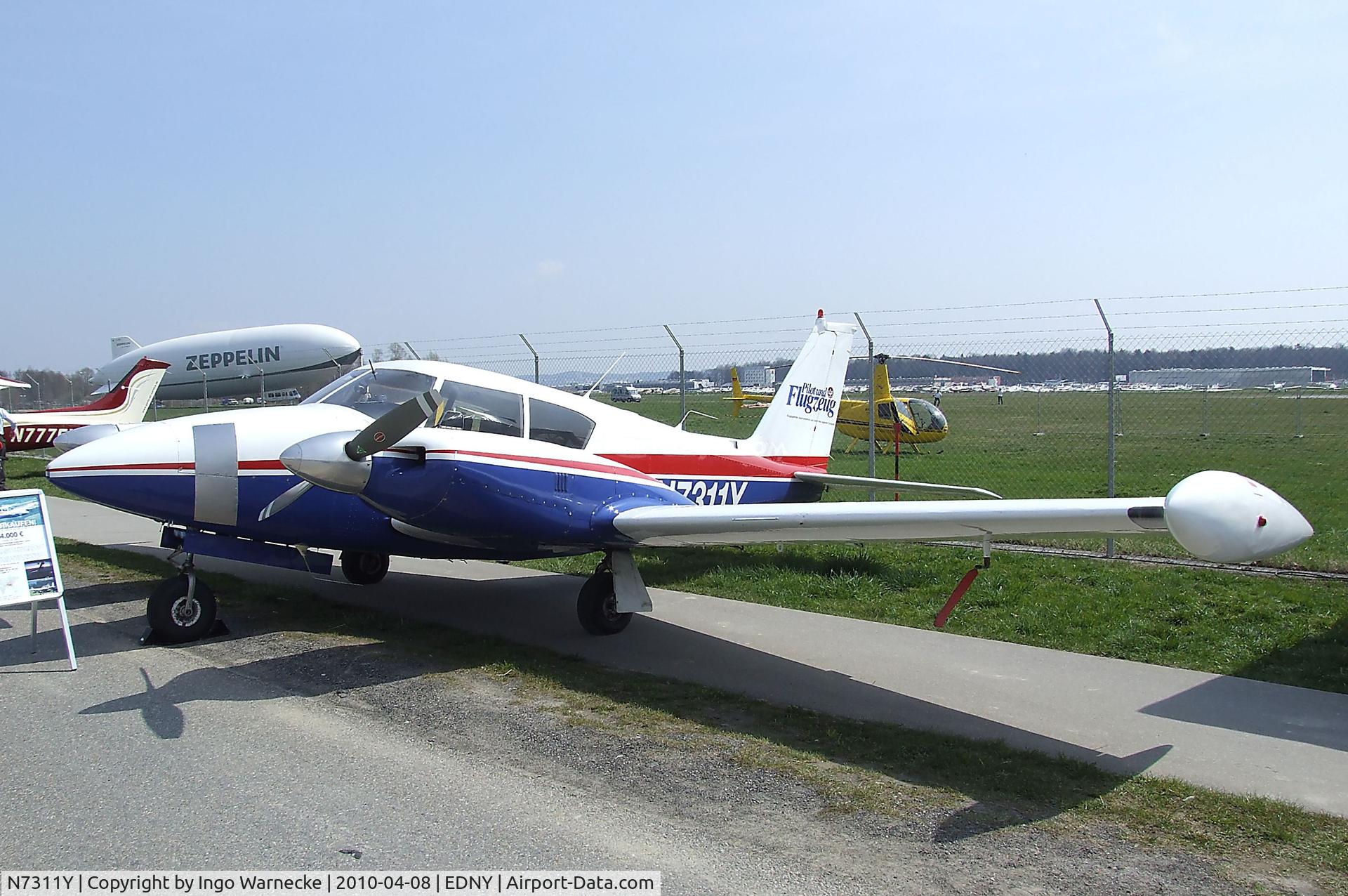 N7311Y, 1964 Piper PA-30 Twin Comanche C/N 30-354, Piper PA-30 Twin Comanche at the AERO 2010, Friedrichshafen