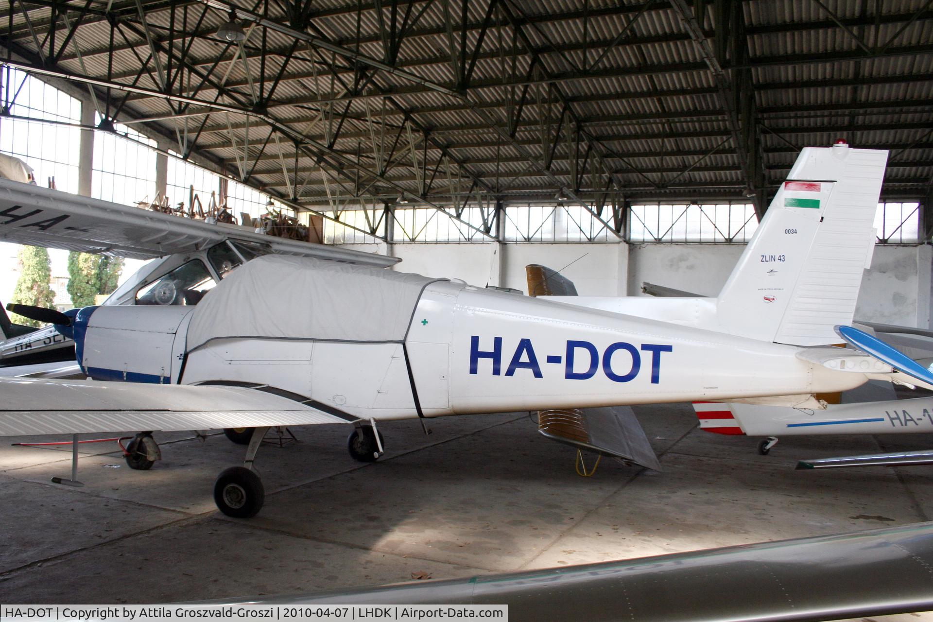 HA-DOT, 1971 Zlin Z-43 C/N 0034, Dunakeszi Airport, Hungary - Hangar