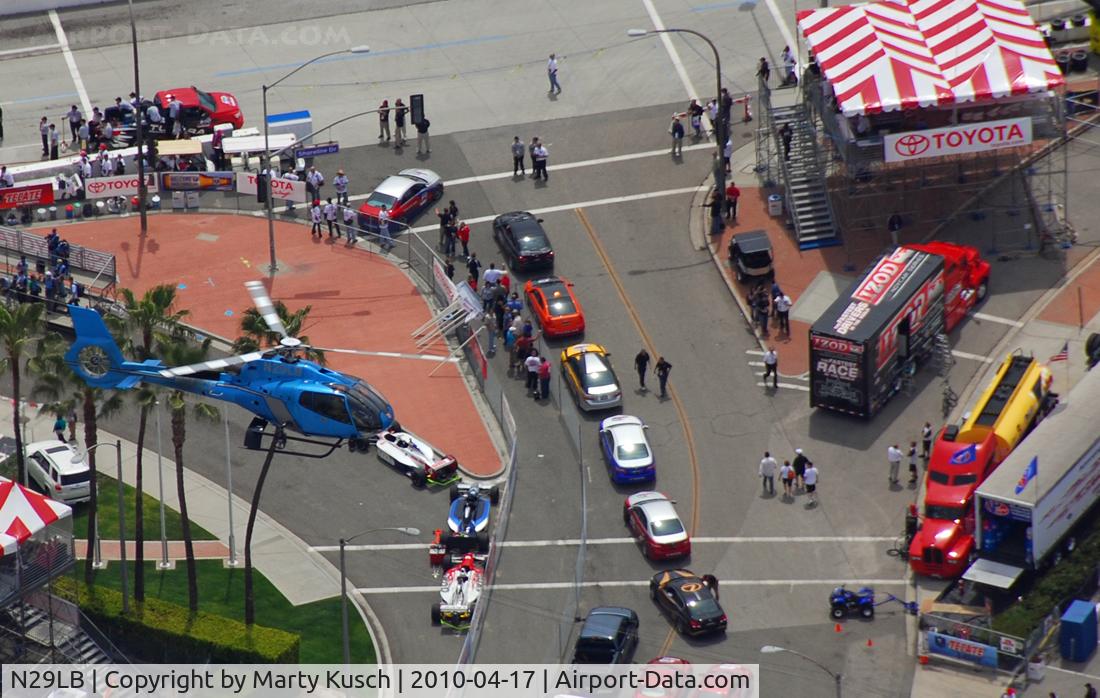 N29LB, 2002 Eurocopter EC-130B-4 (AS-350B-4) C/N 3560, Patroling the Long Beach Grand Prix