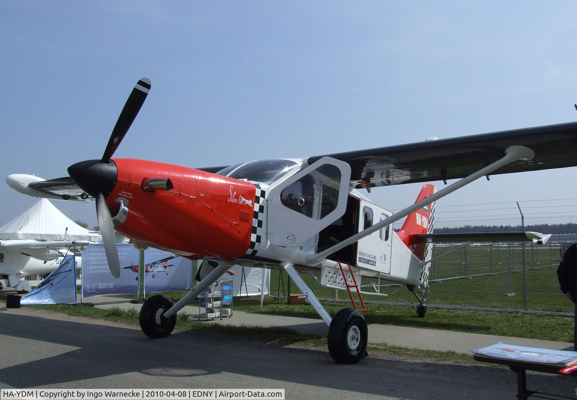 HA-YDM, Technoavia SM-92T Turbo Finist C/N 003-04/2009, Technoavia (Orbis Avia) SM-92T Turbo Finist / Silver Fox at the AERO 2010, Friedrichshafen