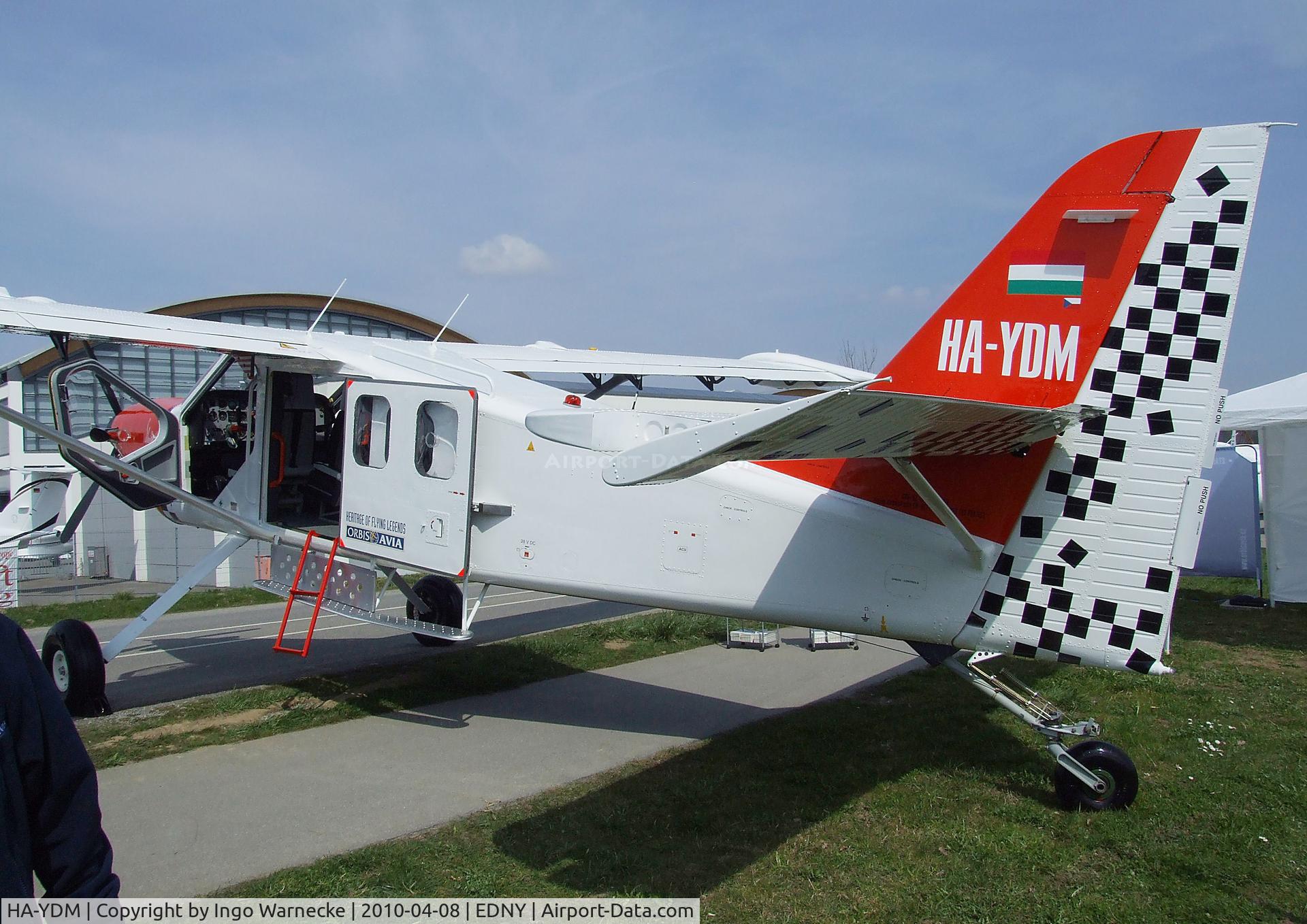 HA-YDM, Technoavia SM-92T Turbo Finist C/N 003-04/2009, Technoavia (Orbis Avia) SM-92T Turbo Finist / Silver Fox at the AERO 2010, Friedrichshafen