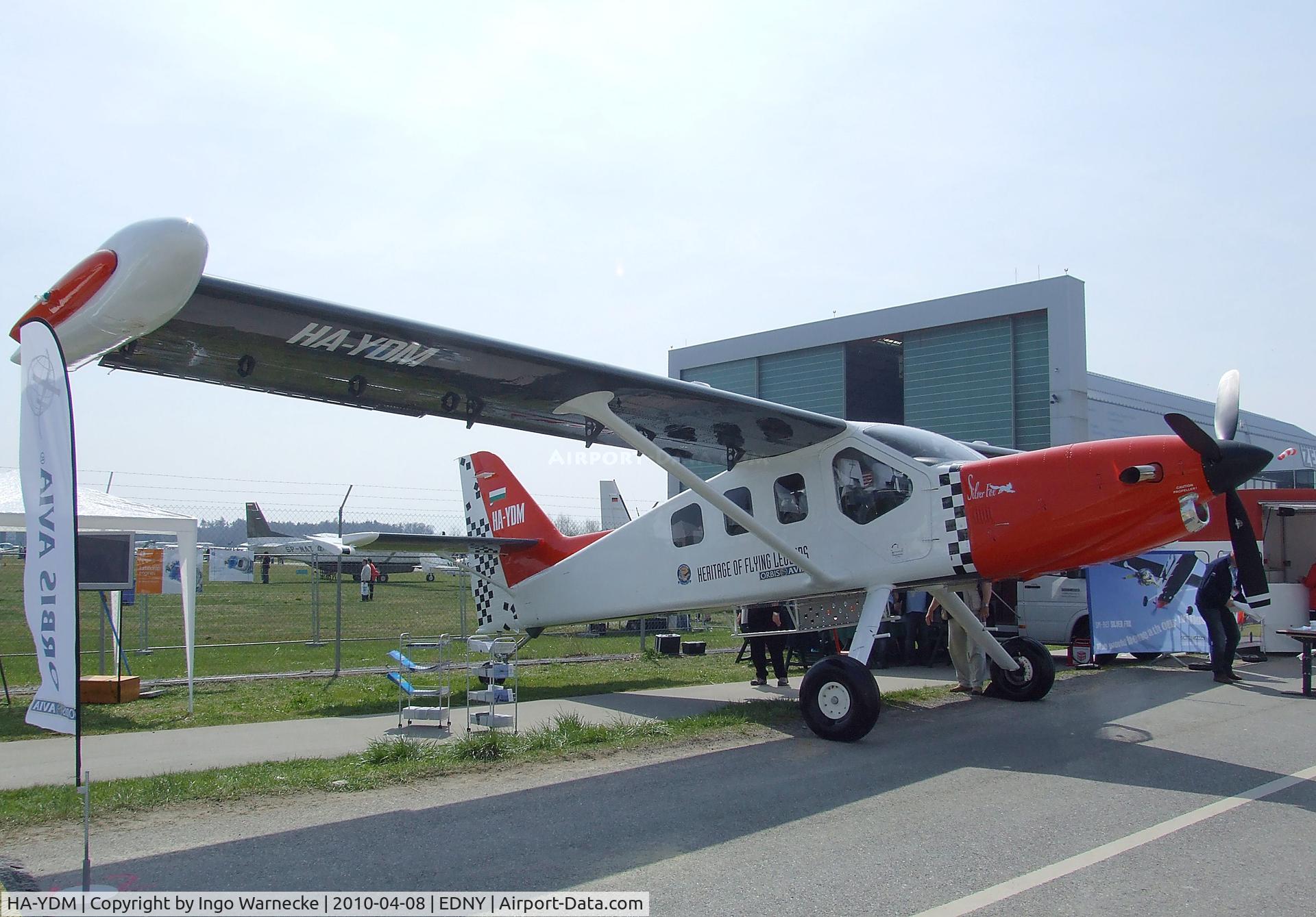 HA-YDM, Technoavia SM-92T Turbo Finist C/N 003-04/2009, Technoavia (Orbis Avia) SM-92T Turbo Finist / Silver Fox at the AERO 2010, Friedrichshafen