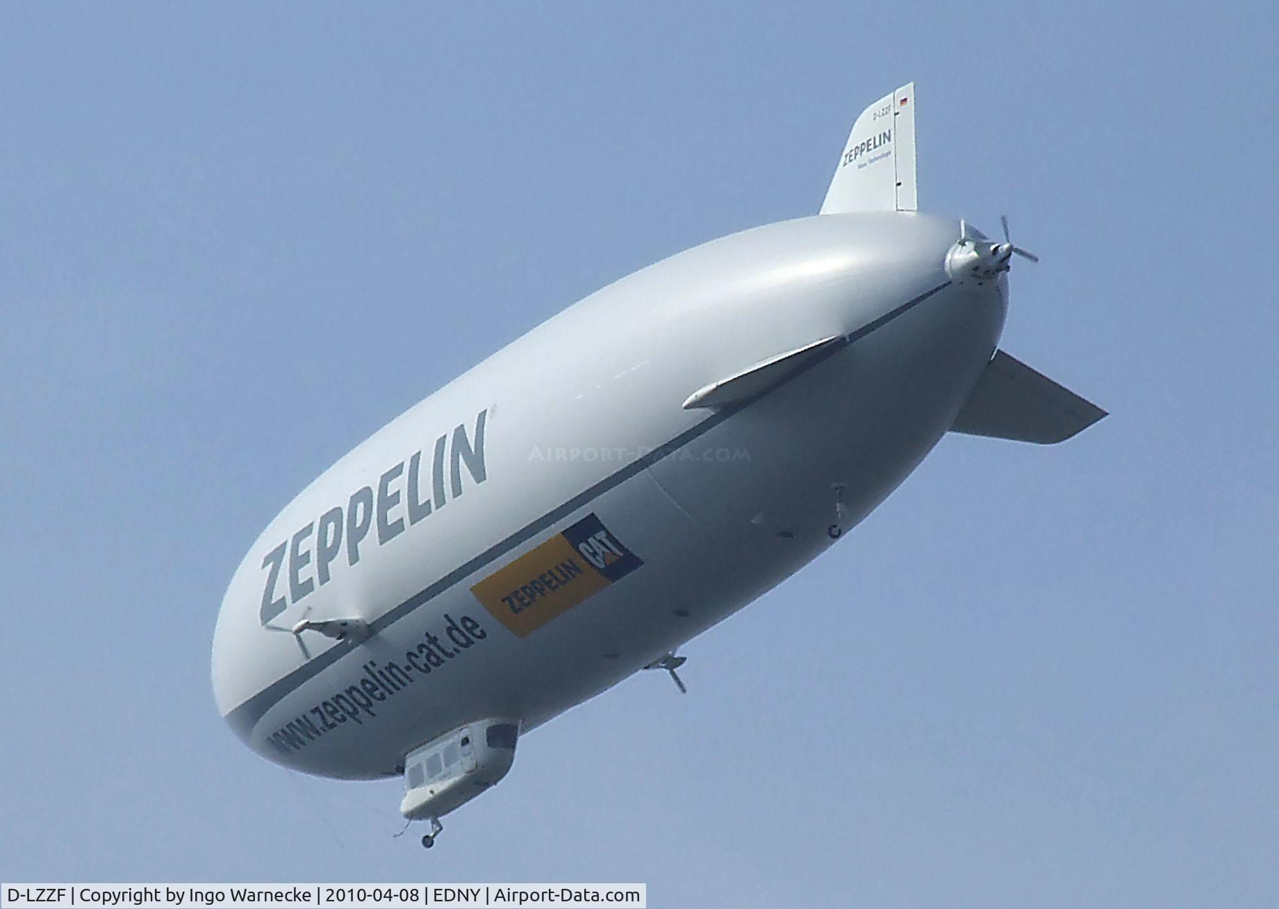 D-LZZF, 1998 Zeppelin NT07 C/N 3, Zeppelin NT LZ-N07 at the AERO 2010, Friedrichshafen