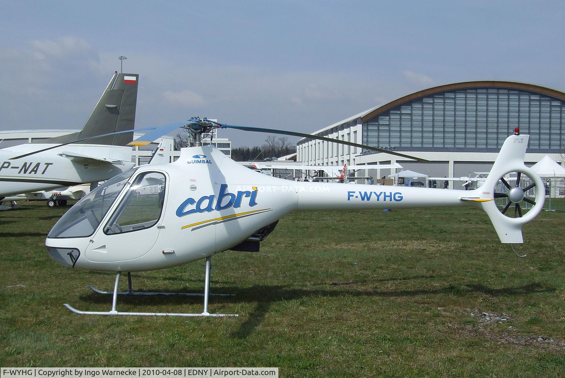 F-WYHG, Guimbal Cabri G2 C/N 1001, Guimbal Cabri G2 at the AERO 2010, Friedrichshafen