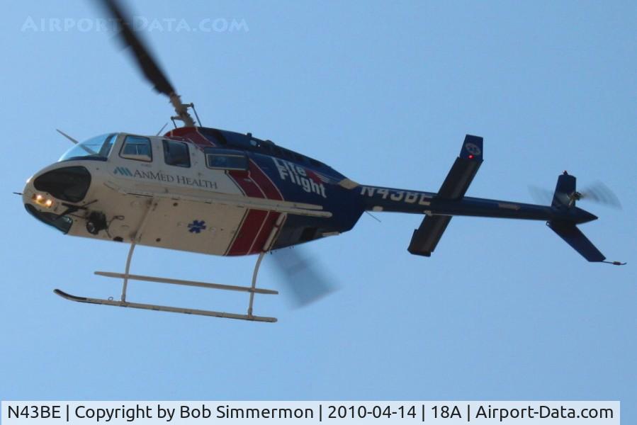 N43BE, 2006 Bell 206L-4 LongRanger IV LongRanger C/N 52336, Departing Canon, GA with a burn vicitm.