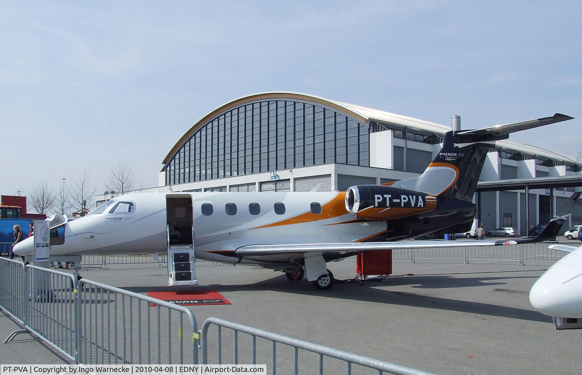 PT-PVA, 2009 Embraer EMB-505 Phenom 300 C/N 50500007, EMBRAER EMB-505 Phenom 300 at the AERO 2010, Friedrichshafen