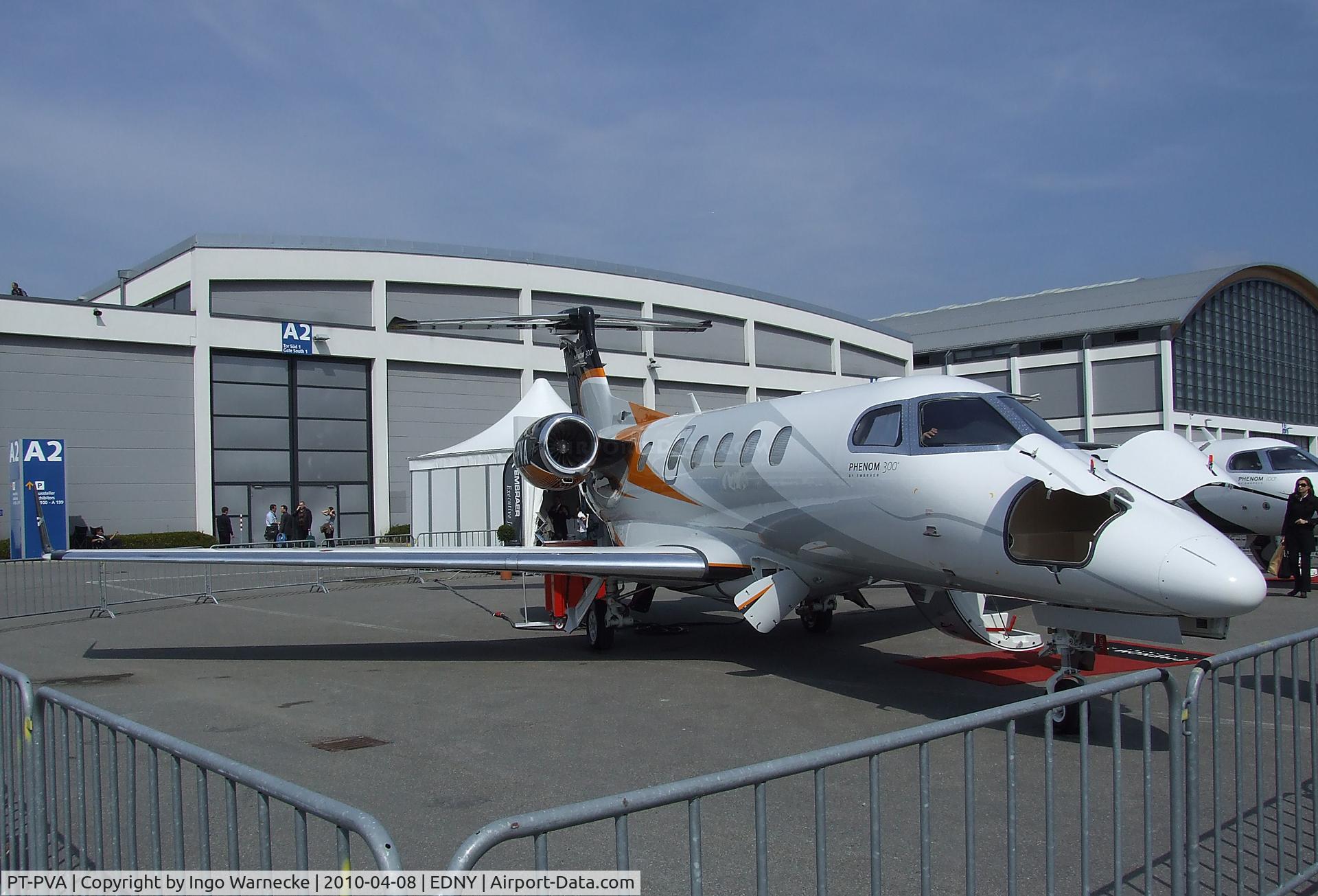 PT-PVA, 2009 Embraer EMB-505 Phenom 300 C/N 50500007, EMBRAER EMB-505 Phenom 300 at the AERO 2010, Friedrichshafen