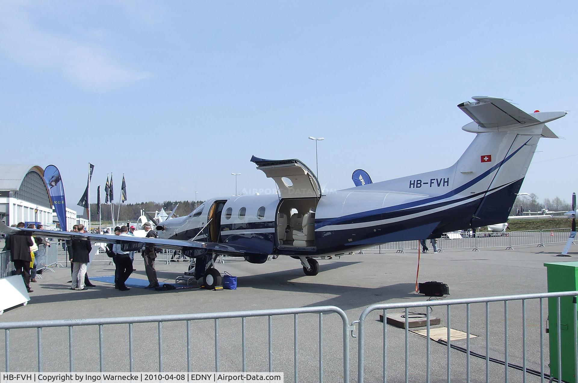 HB-FVH, 2009 Pilatus PC-12 C/N 1180, Pilatus PC-12/47E at the AERO 2010, Friedrichshafen