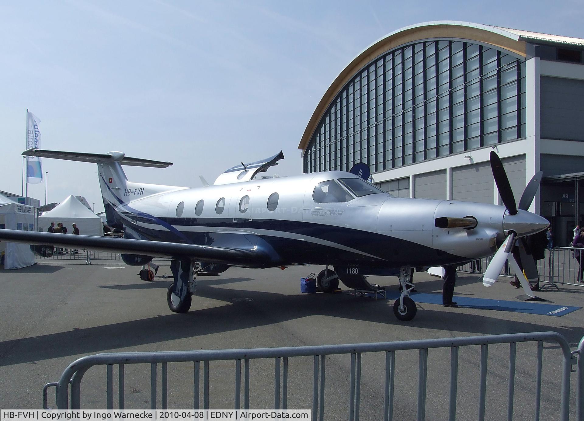 HB-FVH, 2009 Pilatus PC-12 C/N 1180, Pilatus PC-12/47E at the AERO 2010, Friedrichshafen