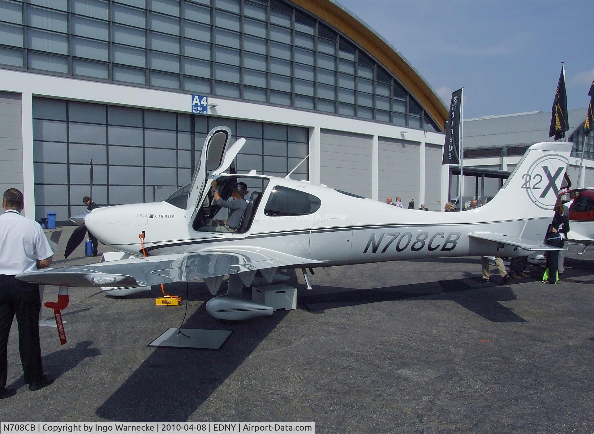 N708CB, Cirrus SR22X C/N 3486, Cirrus SR22 at the AERO 2010, Friedrichshafen