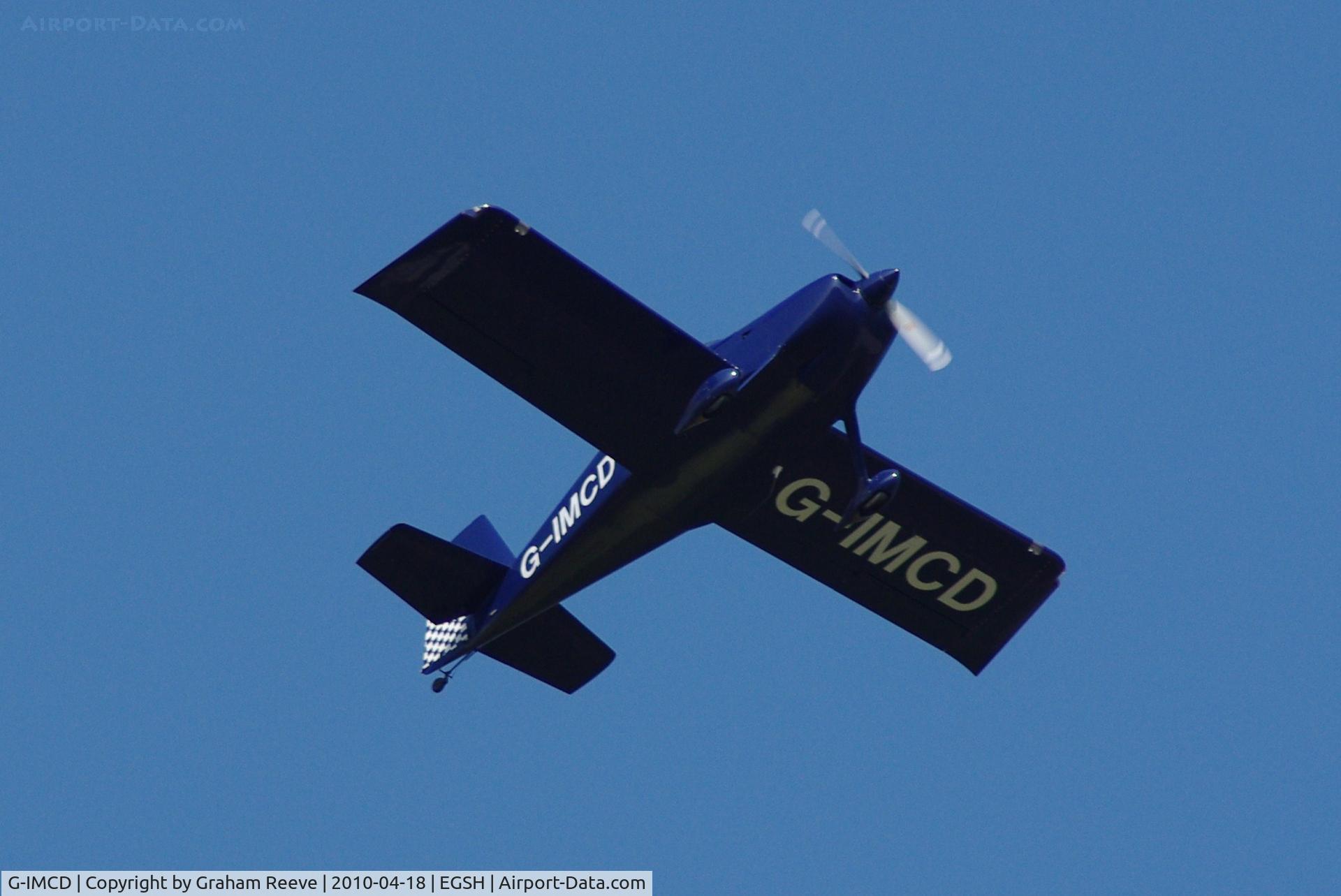 G-IMCD, 2005 Vans RV-7 C/N PFA 323-13965, Taking off from Norwich.