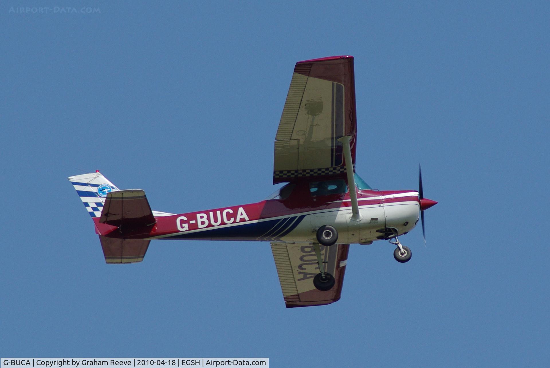 G-BUCA, 1970 Cessna A150K Aerobat C/N A15000220, Taking off from Norwich.