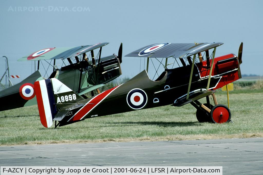 F-AZCY, Royal Aircraft Factory SE-5A Replica C/N 03, Two SE-5 replicas at the 2001 Reims open house.