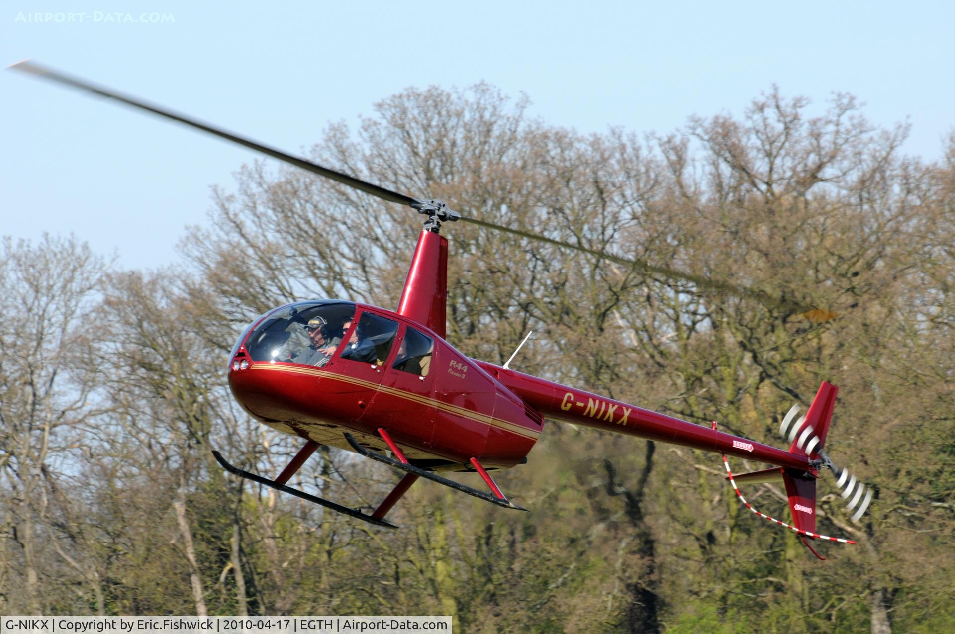 G-NIKX, 2008 Robinson R44 Raven II C/N 12306, 41. G-NIKX at Shuttleworth (Old Warden) Aerodrome.