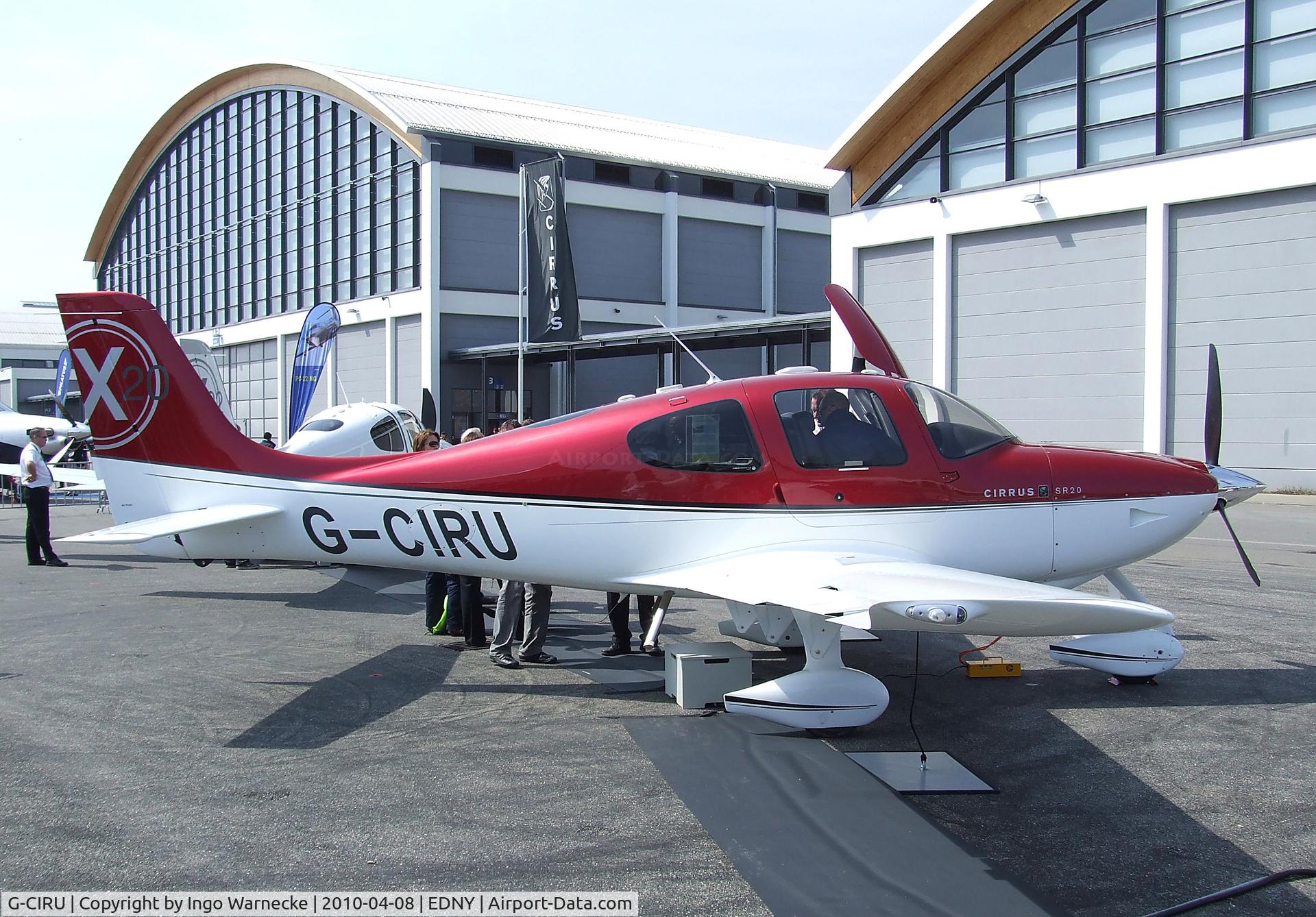 G-CIRU, 2009 Cirrus SR20 C/N 2023, Cirrus SR20 at the AERO 2010, Friedrichshafen