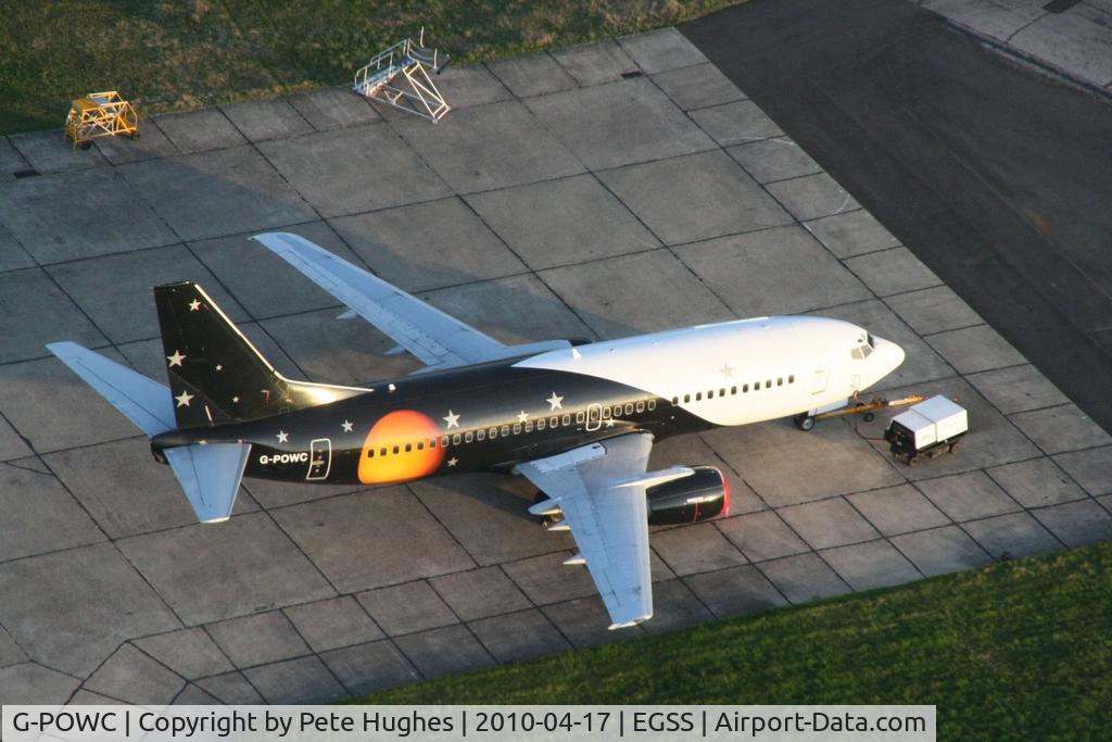 G-POWC, 1991 Boeing 737-33A(QC) C/N 25402, G-POWC B737 at Stansted, closed by volcanic ash, provides an opportunity for balloon flight