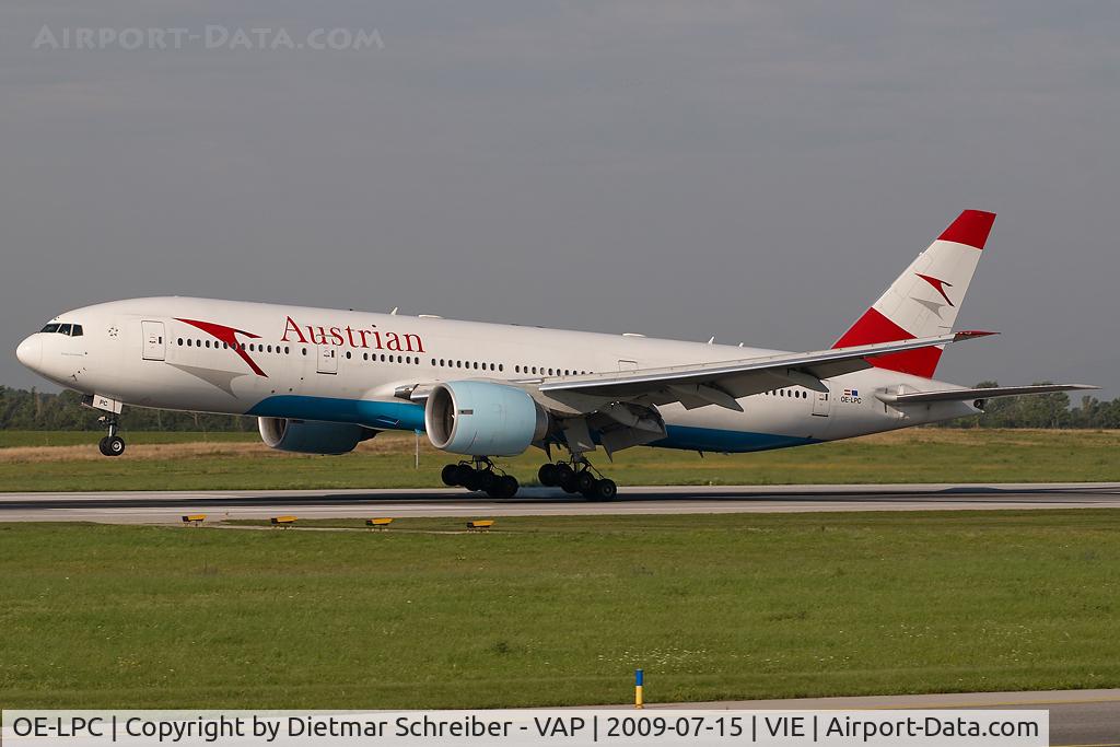 OE-LPC, 2002 Boeing 777-2Z9/ER C/N 29313, Austrian Airlines Boeing 777-200