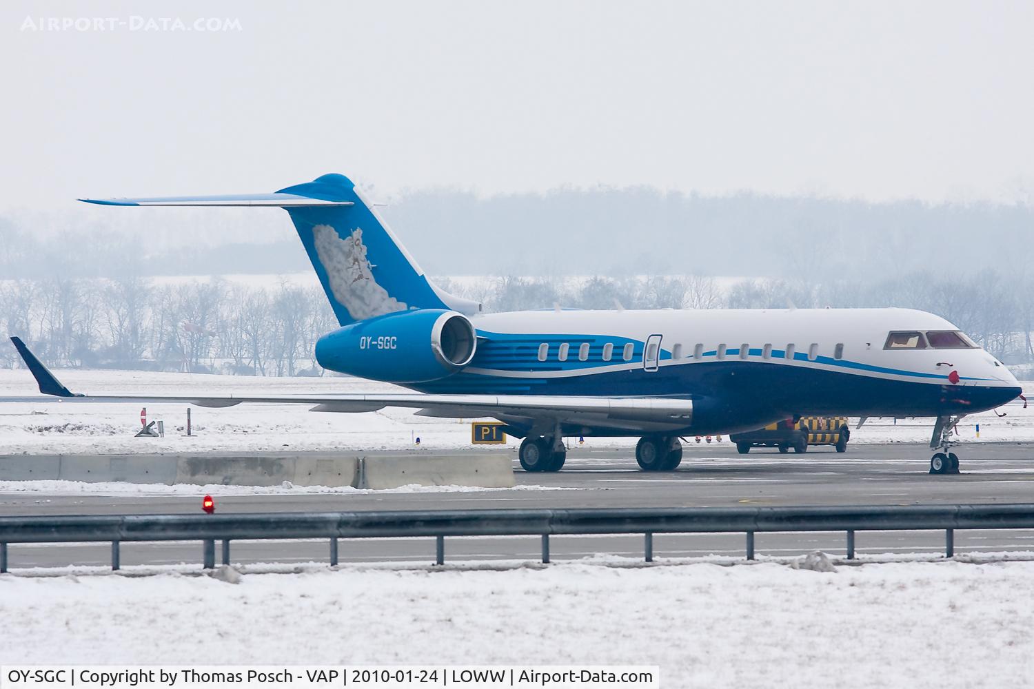 OY-SGC, 2009 Bombardier BD-700-1A11 Global 5000 C/N 9343, Execujet Scandinavia