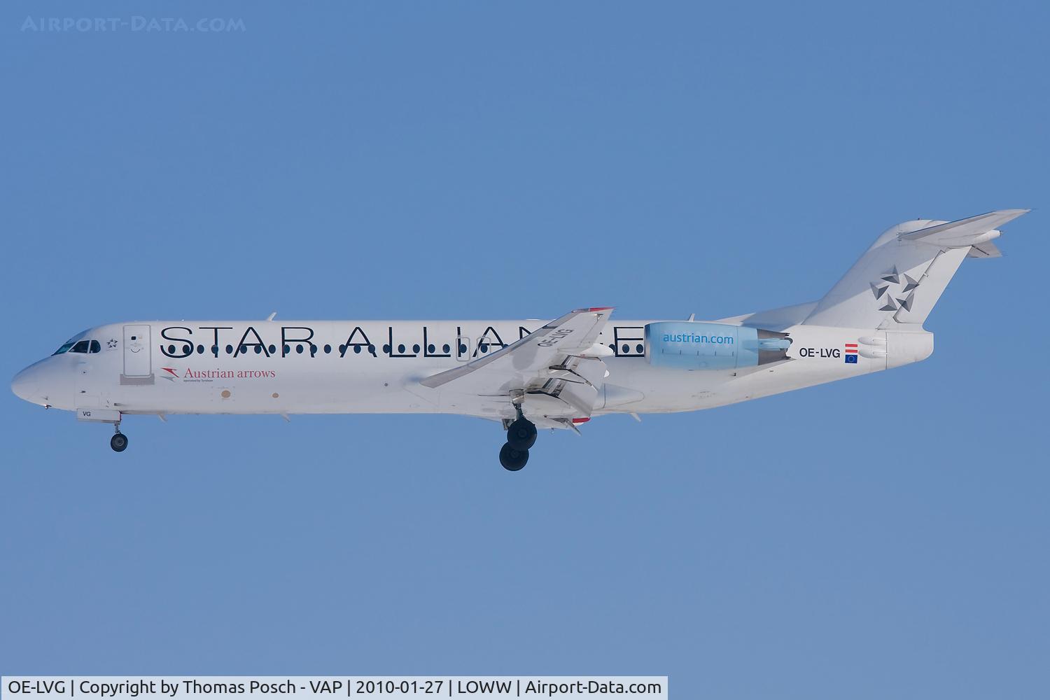 OE-LVG, 1994 Fokker 100 (F-28-0100) C/N 11520, Austrian Arrows