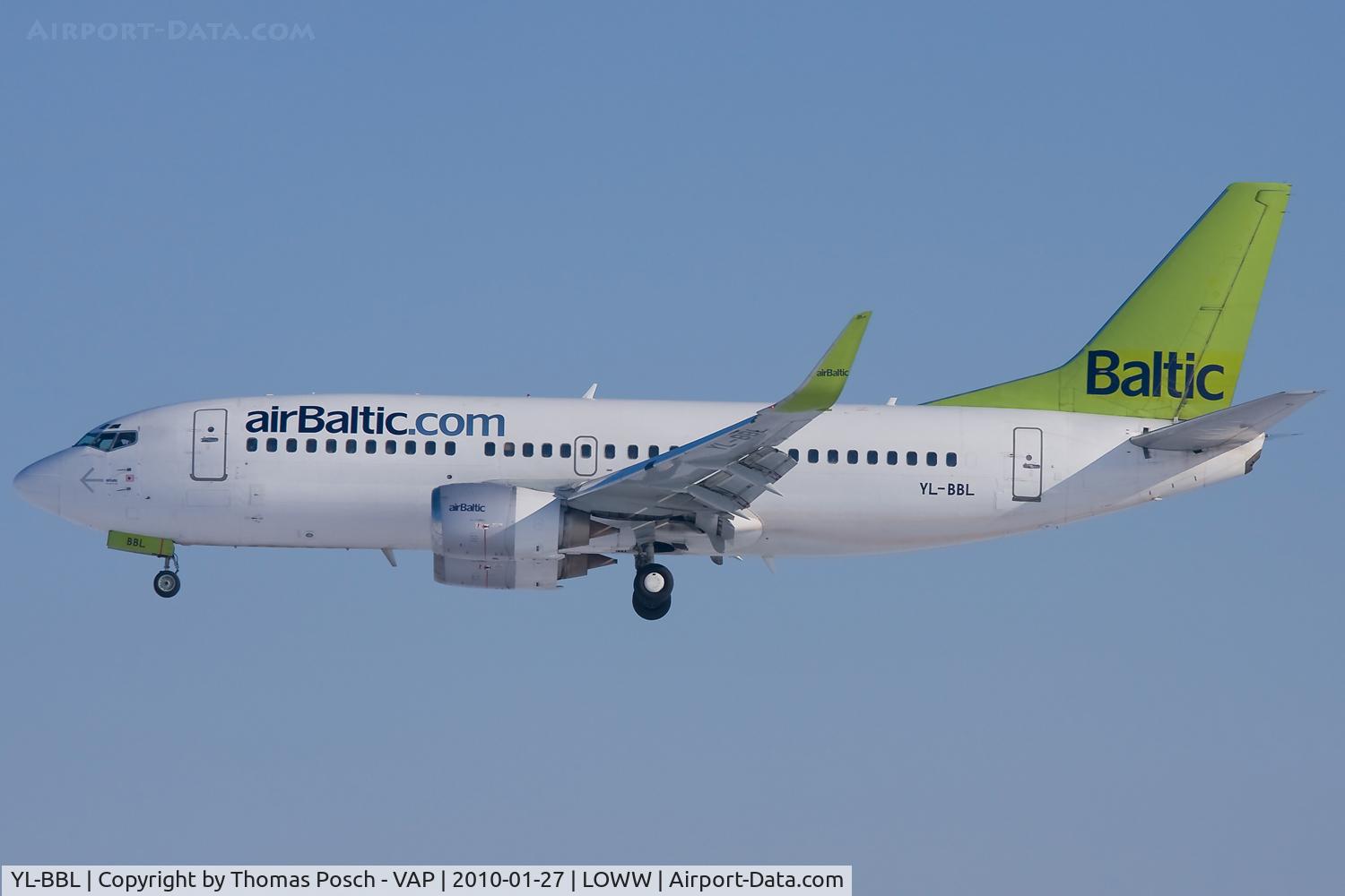 YL-BBL, 1998 Boeing 737-33V C/N 29334, Air Baltic