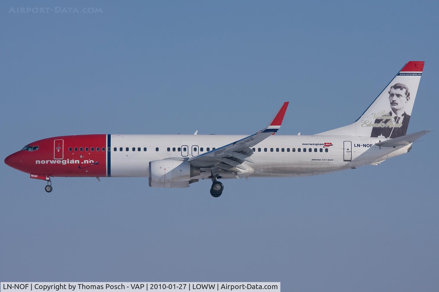 LN-NOF, 2008 Boeing 737-86N C/N 36809, Norwegian Air Shuttle