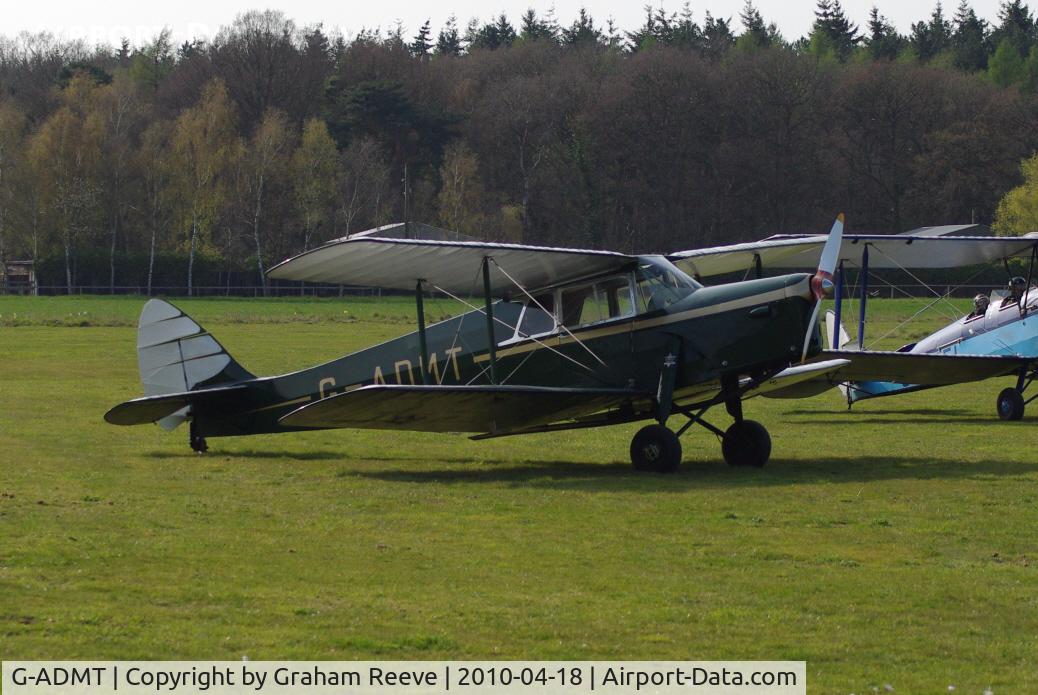 G-ADMT, 1936 De Havilland DH.87B Hornet Moth C/N 8093, Parked at Felthorpe, UK.