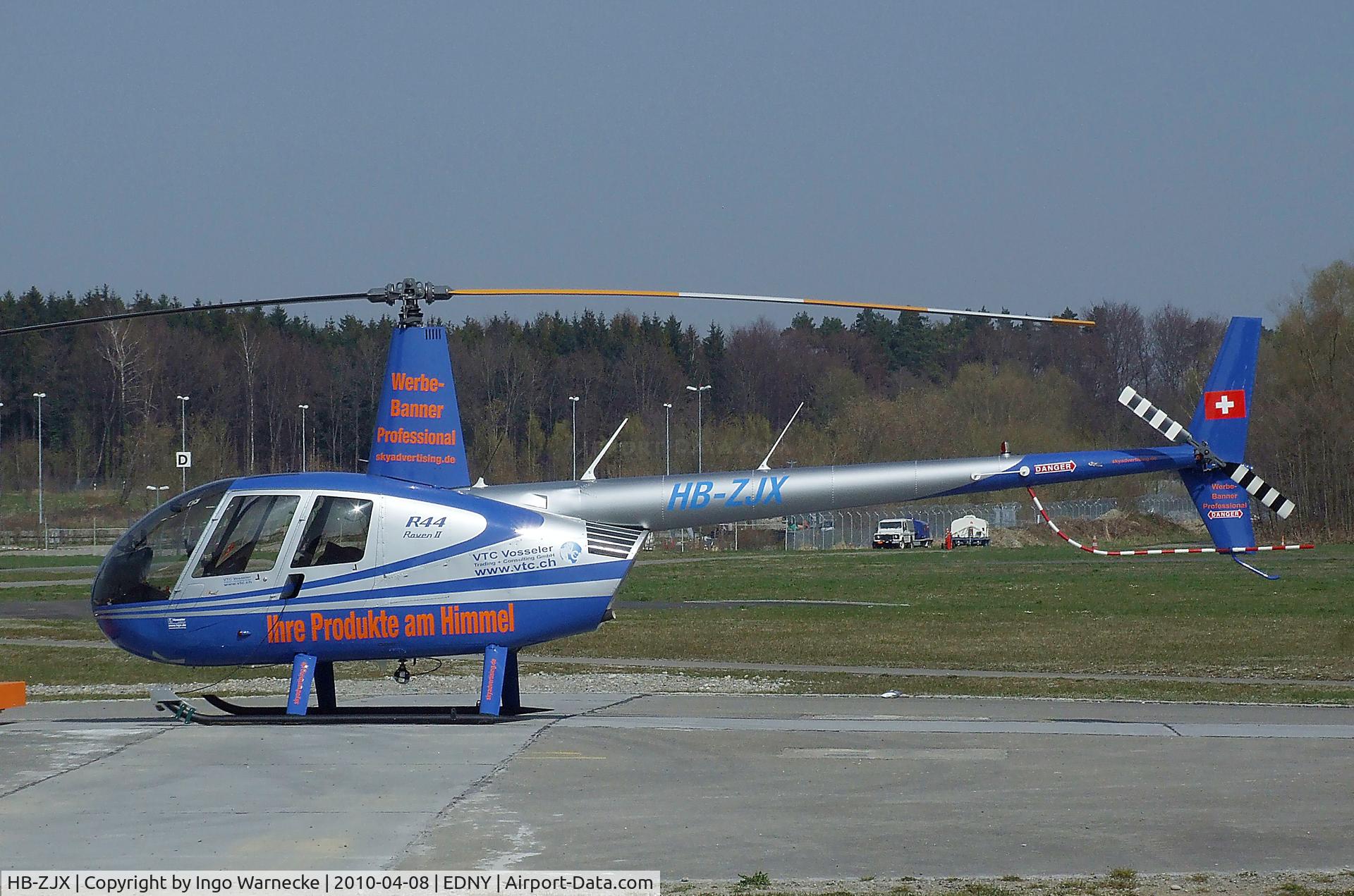HB-ZJX, 2008 Robinson R44 Raven II C/N 12317, Robinson R44 Raven II at the AERO 2010, Friedrichshafen
