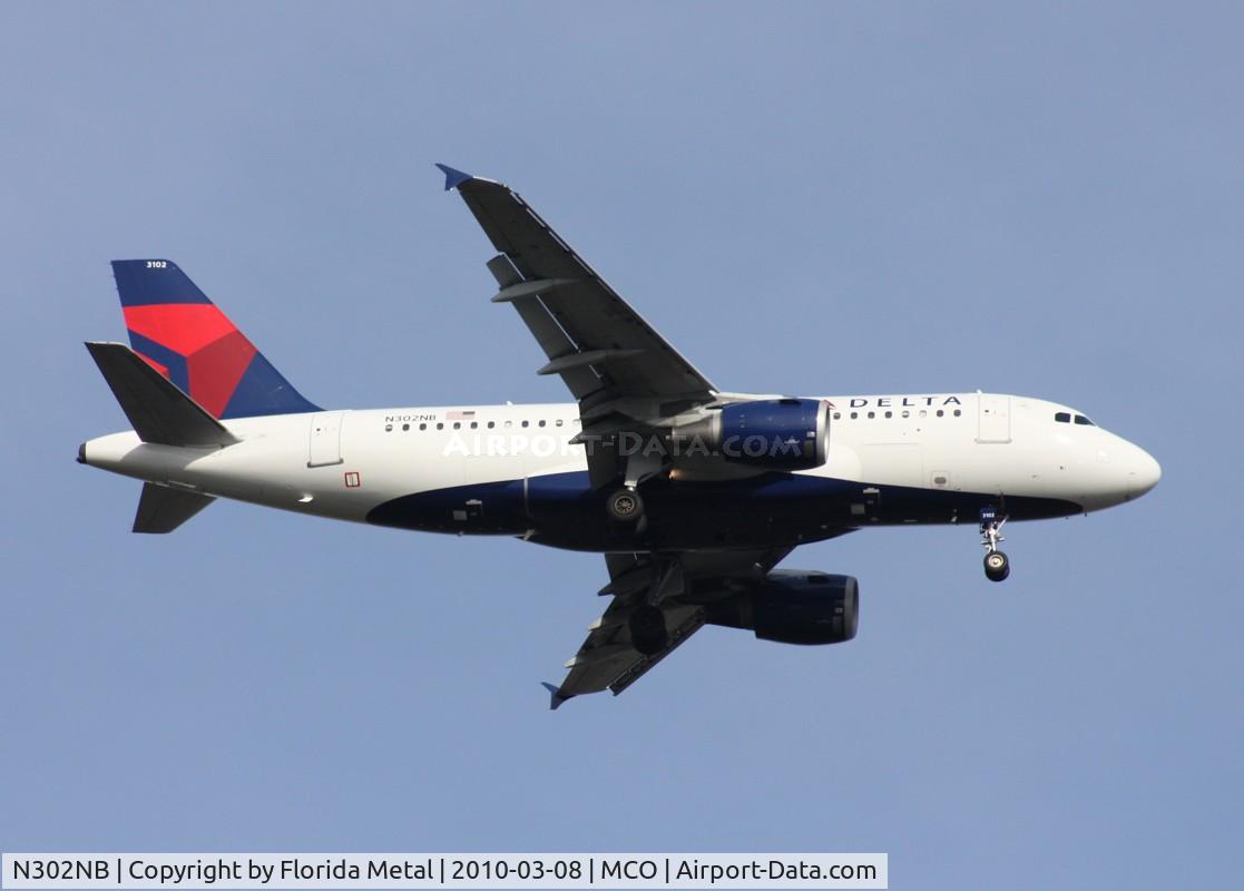 N302NB, 1999 Airbus A319-114 C/N 1062, Delta A319