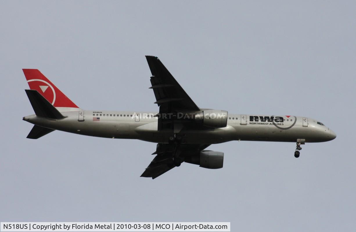 N518US, 1986 Boeing 757-251 C/N 23206, Northwest 757-200
