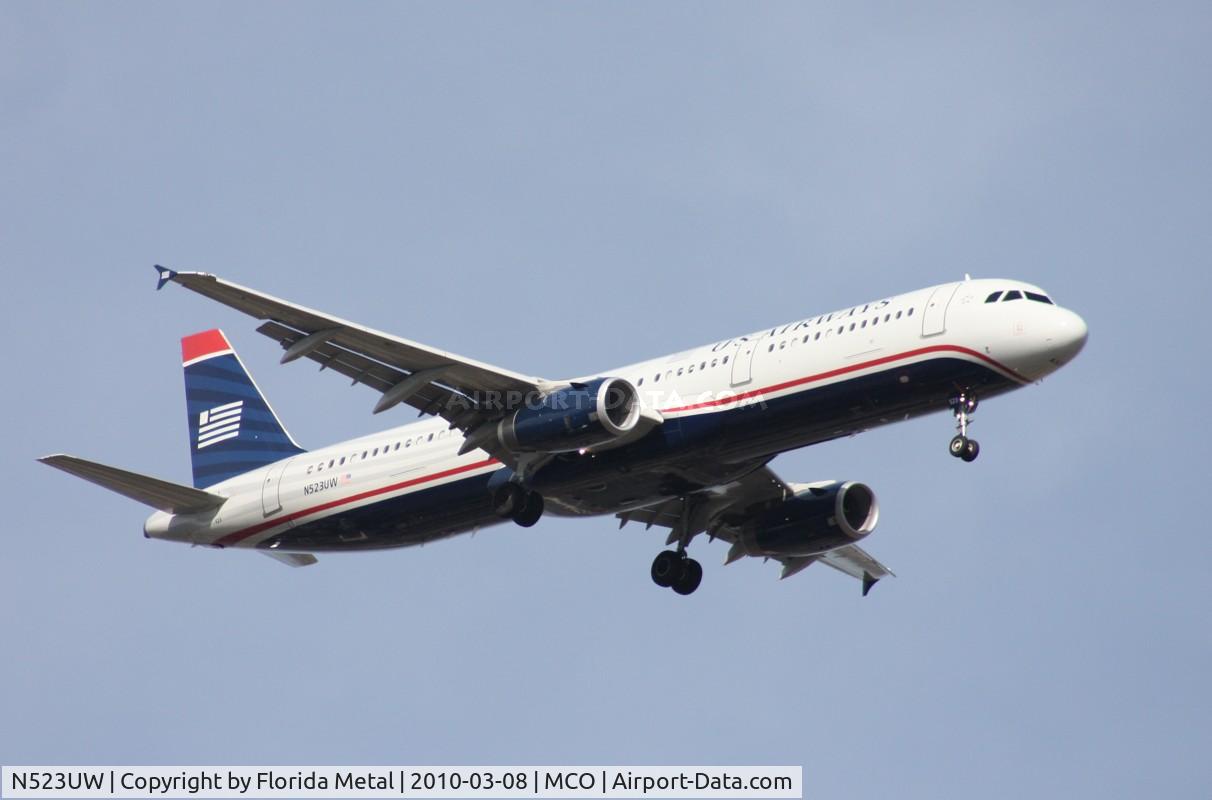 N523UW, 2009 Airbus A321-231 C/N 3960, US Airways A321