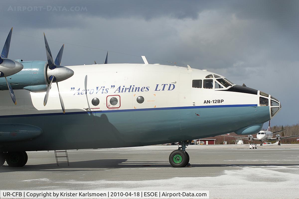 UR-CFB, Antonov An-12BP C/N 8343402, Parked during the ashcloud-closed airspace
