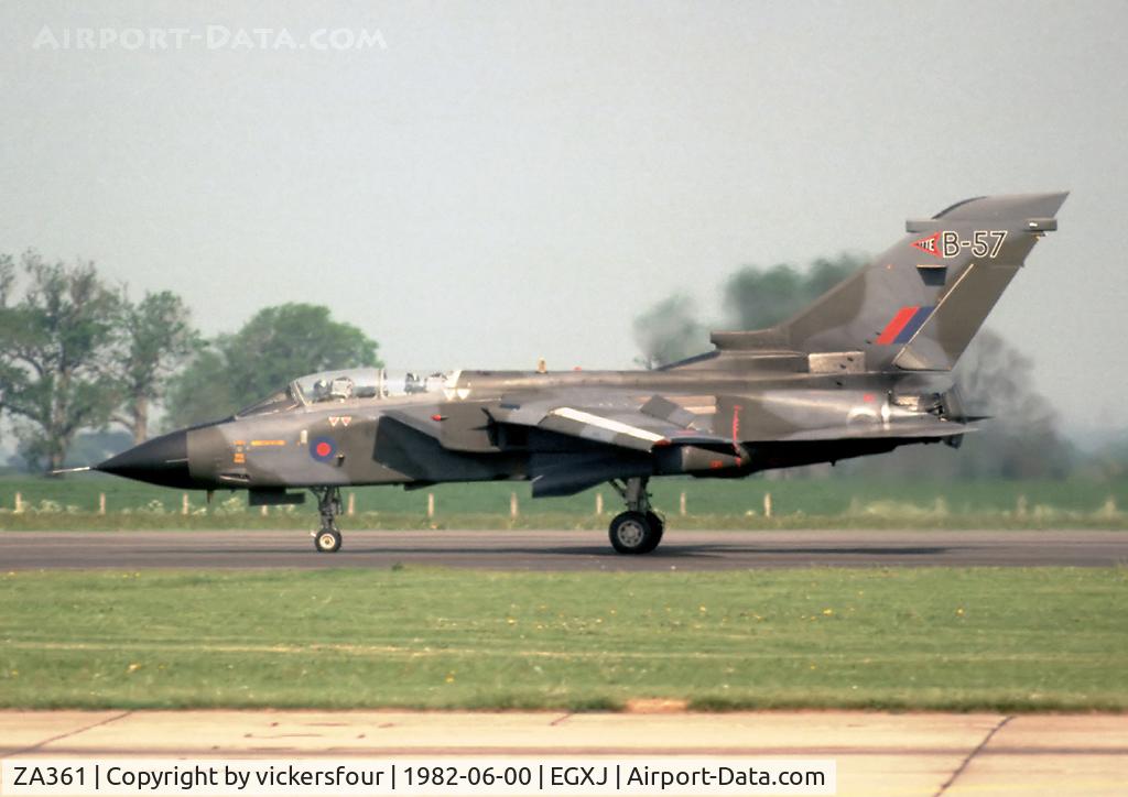 ZA361, 1981 Panavia Tornado GR.1 C/N 042/BS011/3022, Royal Air Force Tornado GR1 (c/n BS011). Operated by TTTE, coded 'B-57'. Cottesmore.