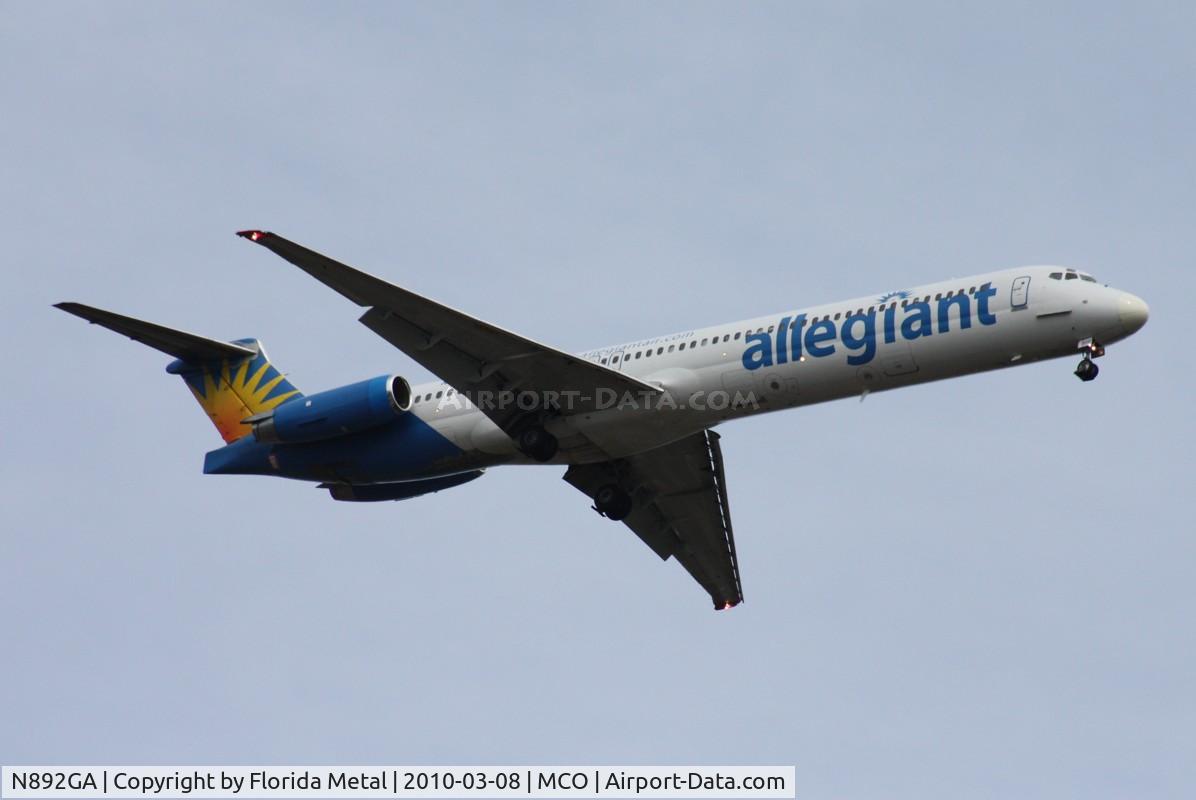 N892GA, 1989 McDonnell Douglas MD-83 (DC-9-83) C/N 49826, Allegiant MD83