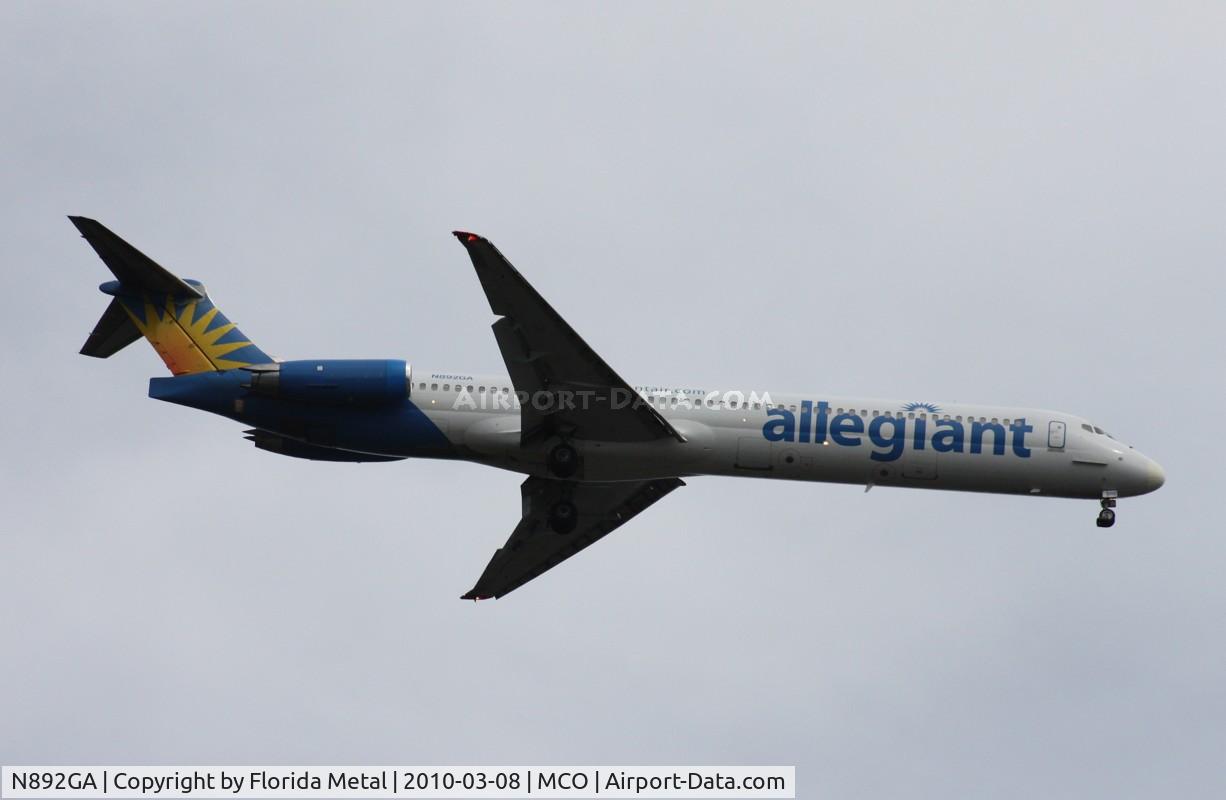 N892GA, 1989 McDonnell Douglas MD-83 (DC-9-83) C/N 49826, Allegiant MD83
