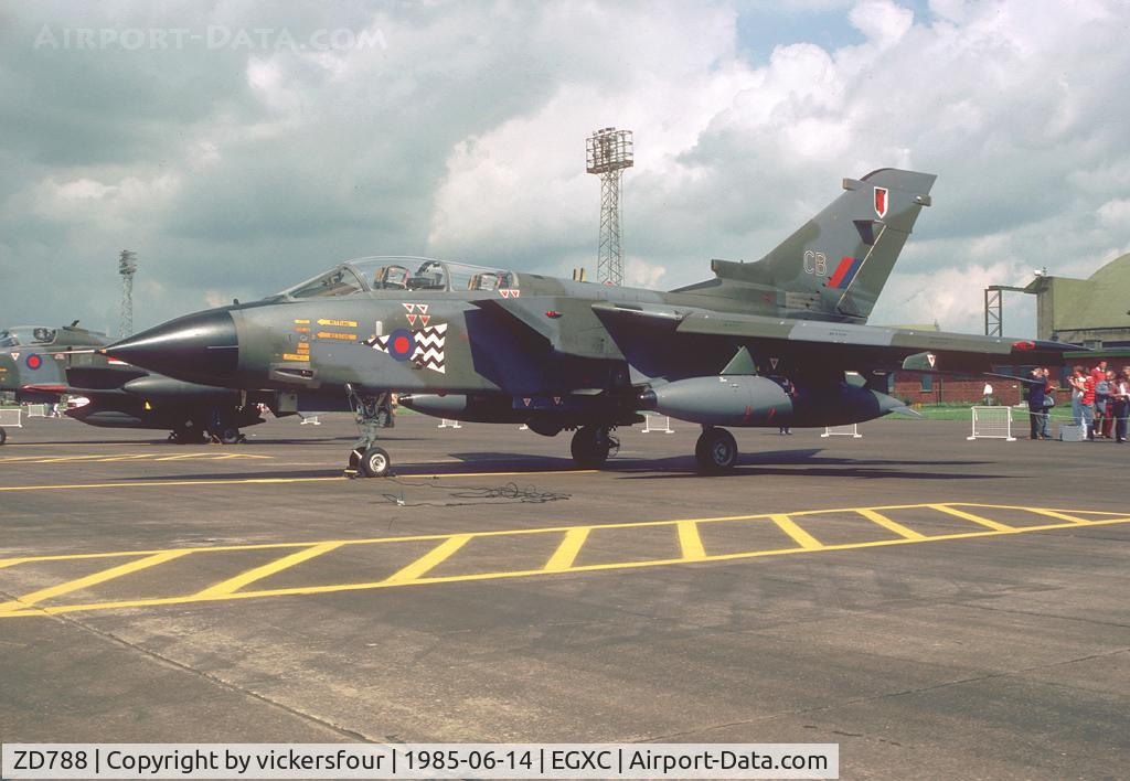 ZD788, 1984 Panavia Tornado GR.1 C/N 389/BS131/3179, Royal Air Force Tornado GR1 (c/n BS131). Operated by 17 Squadron, coded 'CB'.
