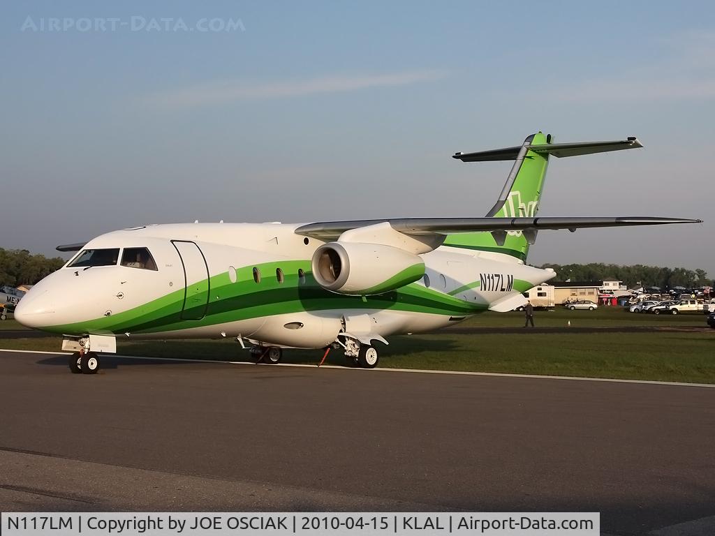 N117LM, 2000 Fairchild Dornier 328-300 328JET C/N 3167, on display at KLAL