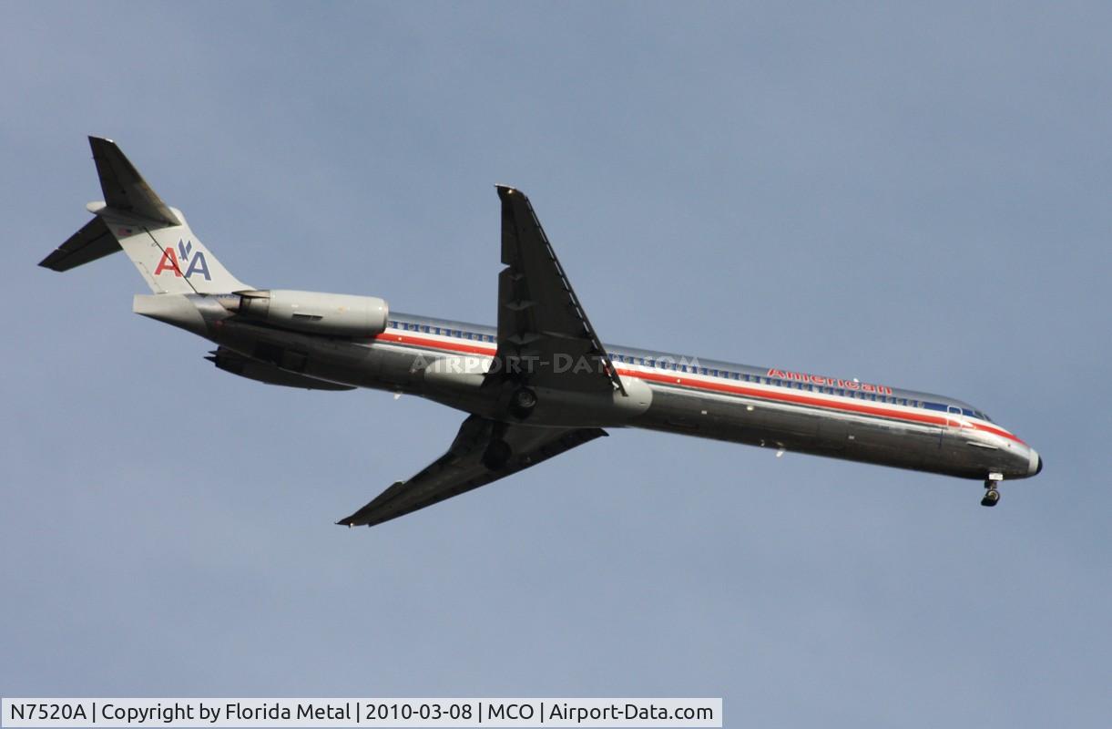 N7520A, 1990 McDonnell Douglas MD-82 (DC-9-82) C/N 49897, American MD-82