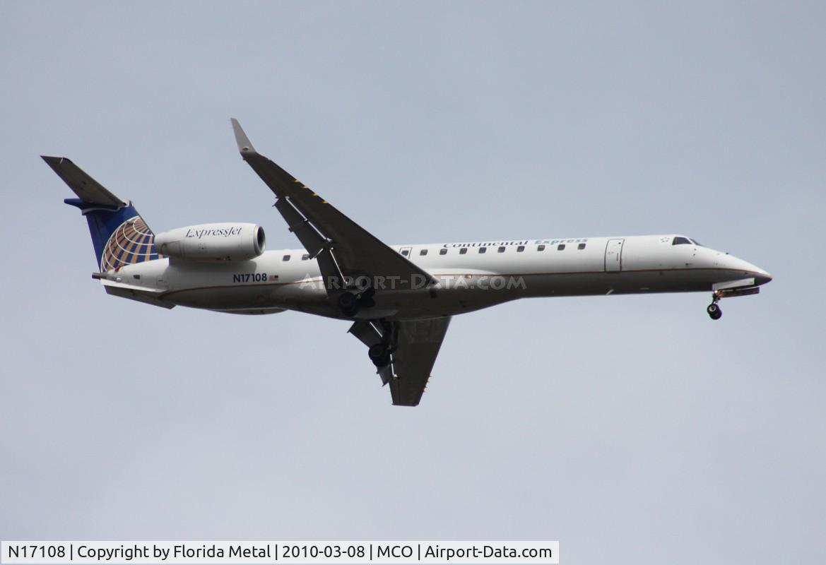 N17108, 2002 Embraer ERJ-145XR (EMB-145XR) C/N 145655, Continental Express EMB-145XR