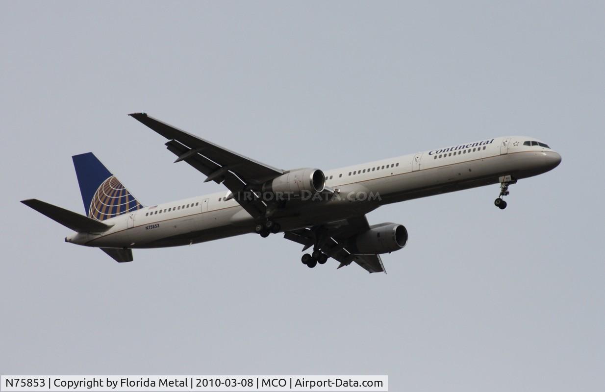 N75853, 2002 Boeing 757-324 C/N 32812, Continental 757-300
