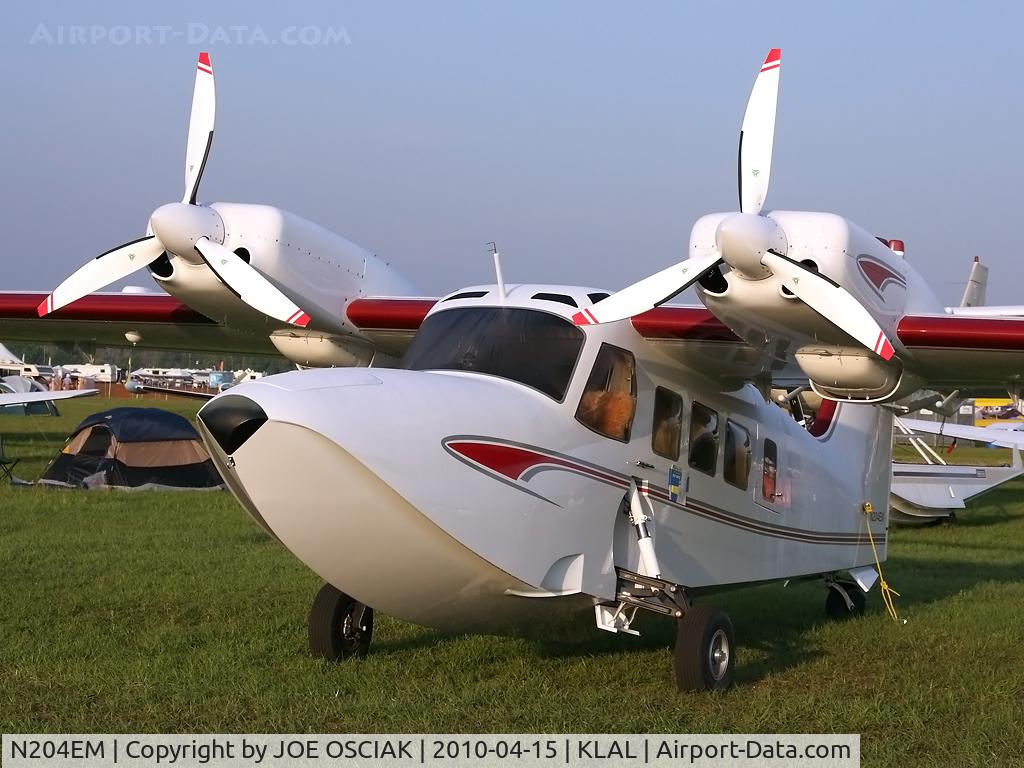 N204EM, 2006 Ellison-Mahon Gweduck C/N 001, On display at Lakeland