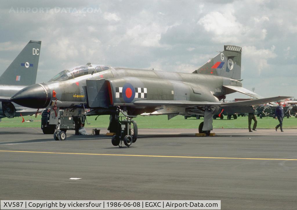 XV587, 1969 McDonnell Douglas Phantom FG1 C/N 3331/9341, Royal Air Force Phantom FG1 (c/n 3331). Operated by 43 Squadron, coded 'G'.