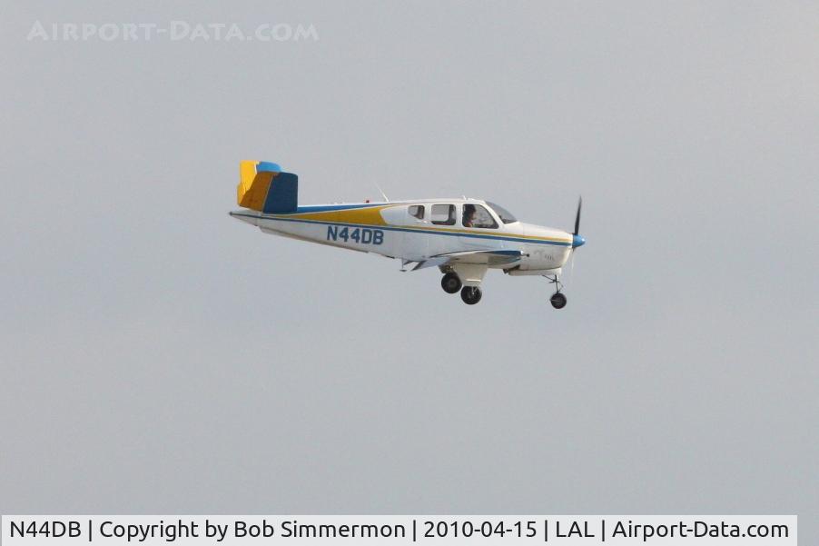 N44DB, 1959 Beech K35 Bonanza C/N D-6074, Arriving at Lakeland, FL during Sun N Fun 2010.