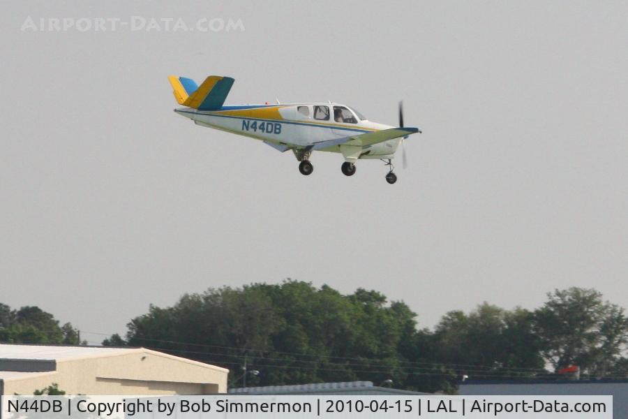N44DB, 1959 Beech K35 Bonanza C/N D-6074, Arriving at Lakeland, FL during Sun N Fun 2010.