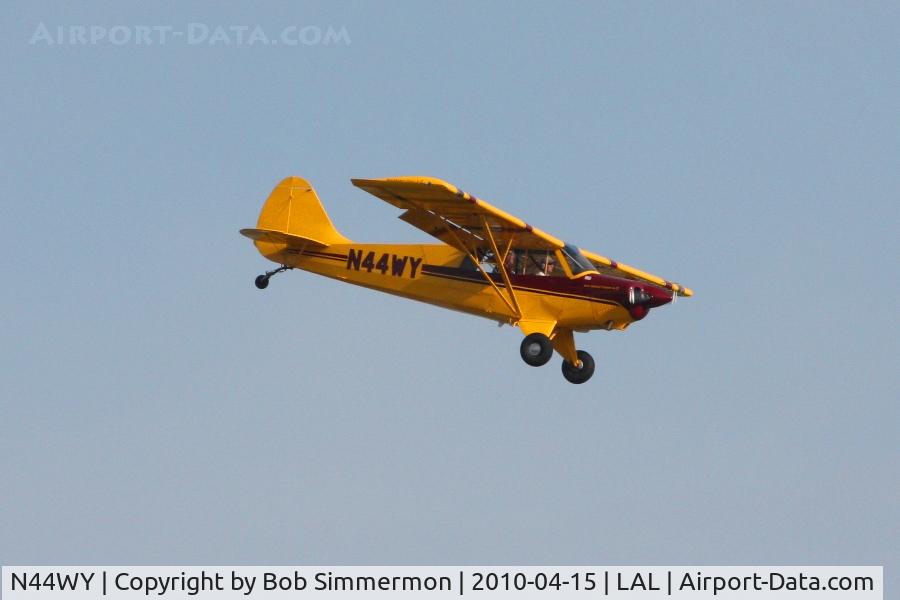 N44WY, 2008 Aviat A-1C-180 Husky C/N 3009, Arriving at Lakeland, FL during Sun N Fun 2010.