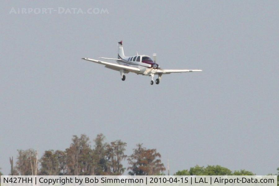 N427HH, 2007 Hawker Beechcraft G36 C/N E-3770, Arriving at Lakeland, FL during Sun N Fun 2010.